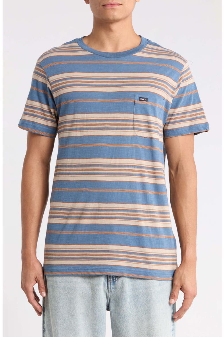 Magnolia Stripe T-Shirt, Main, color, VINTAGE NAVY