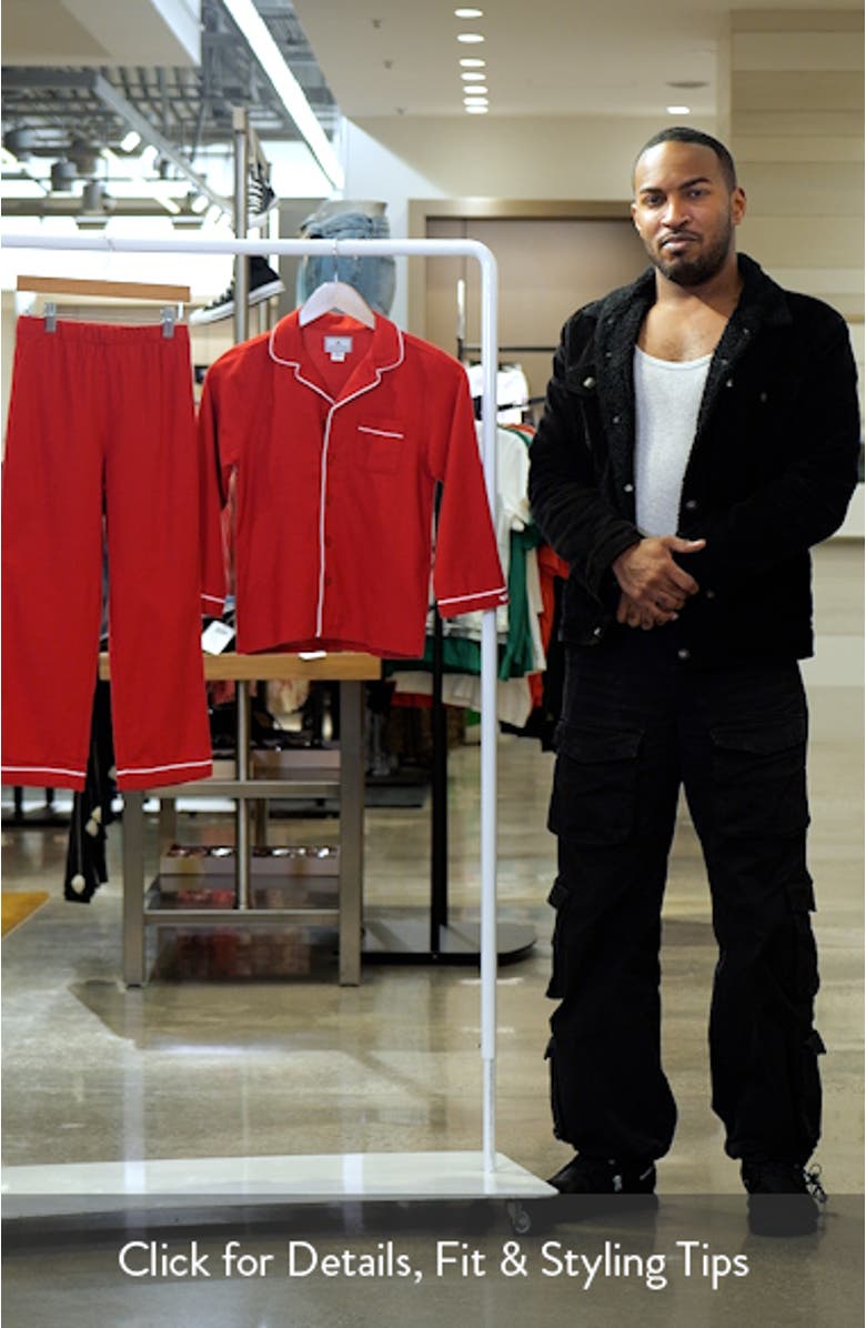 Kids' Red Flannel Two Piece Pajamas, sales video thumbnail