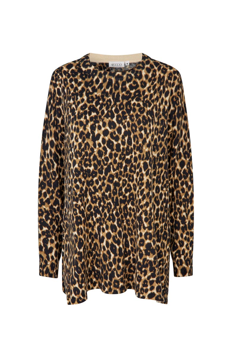 Masai Copenhagen MaFeluci Leopard Print Jumper, Alternate, color, Incense