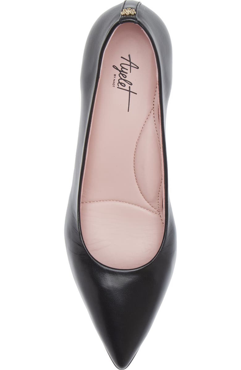 Naot Margot Pointed Toe Pump, Alternate, color, Blacksheen Leather