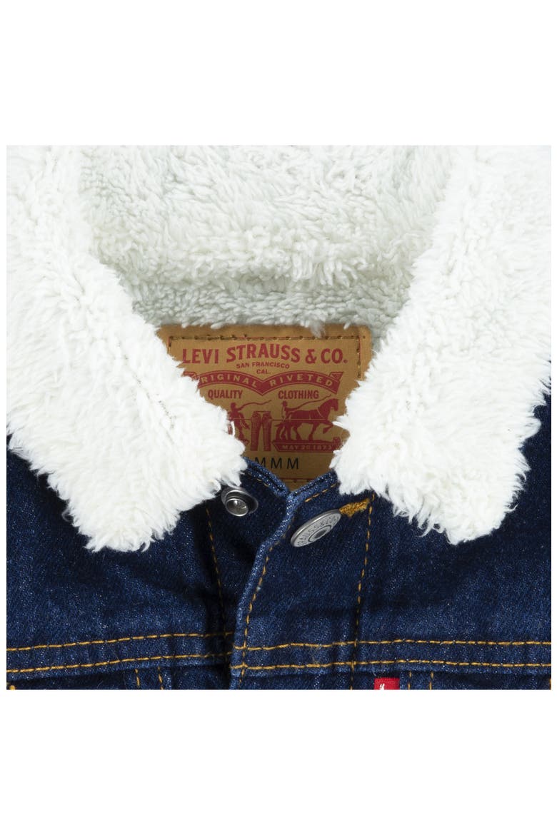 Kids' Faux Shearling Trucker Jacket, Alternate, color, PEARSON