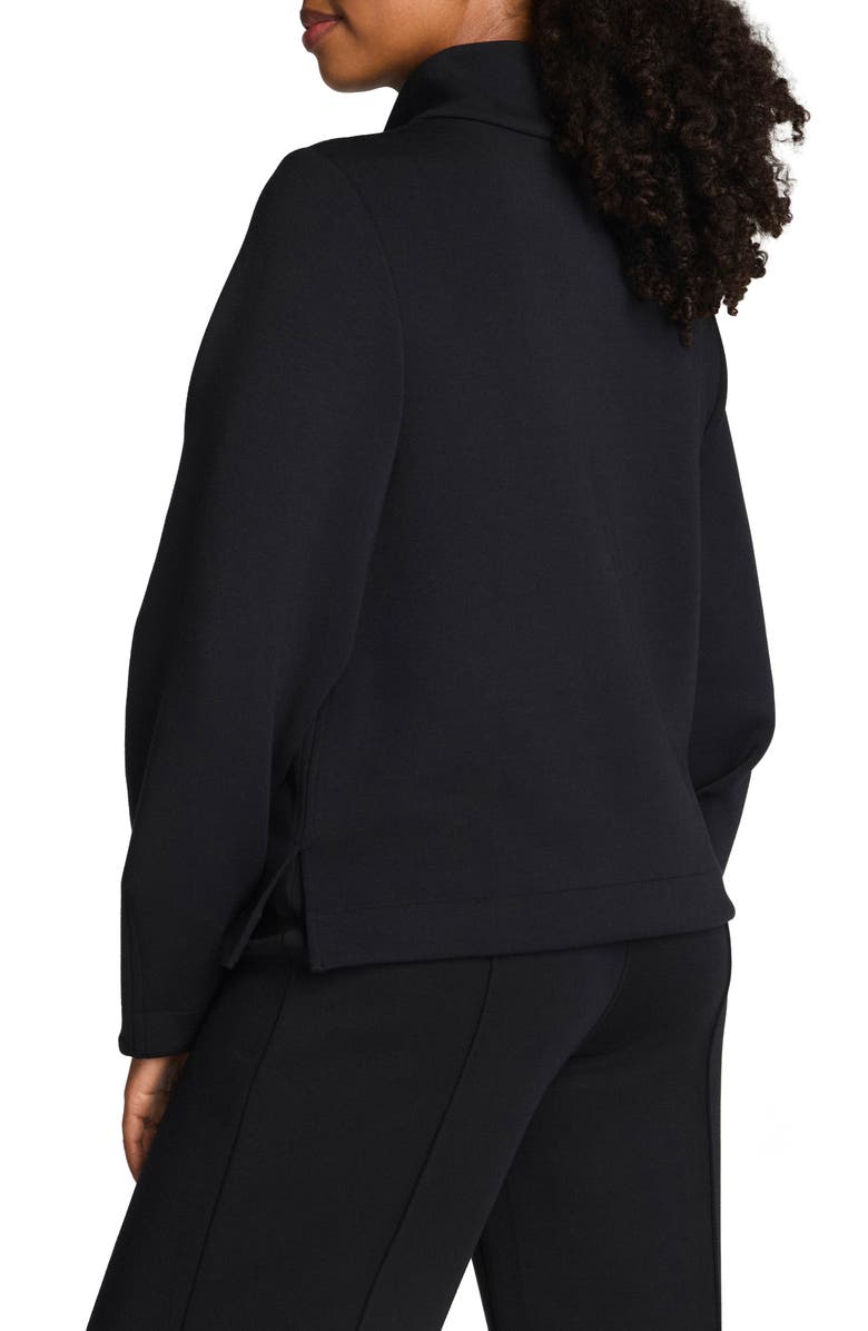 SPANX<sup>®</sup> AirEssentials<sup>®</sup> Luxe Mock Neck Sweatshirt, Alternate, color, Very Black