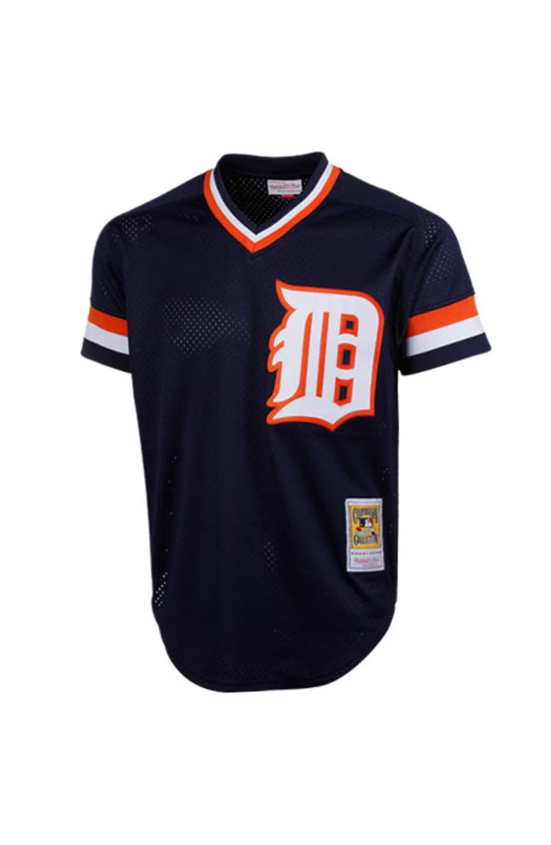Mitchell & Ness Men' s Mitchell & Ness Kirk Gibson Navy Detroit Tigers 1984 Authentic Cooperstown Collection Mesh Batting Practice Jersey, Alternate, color, 