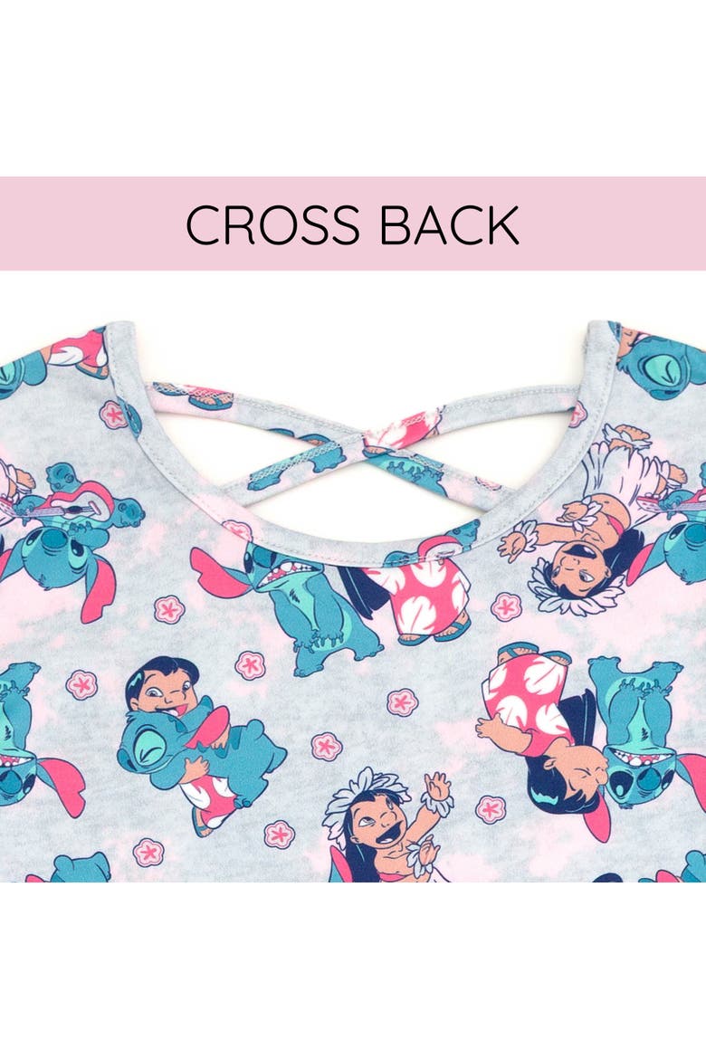 Lilo & Stitch 2-Pack Skater Dresses, Alternate, color, Lilo Stitch Pink Grey