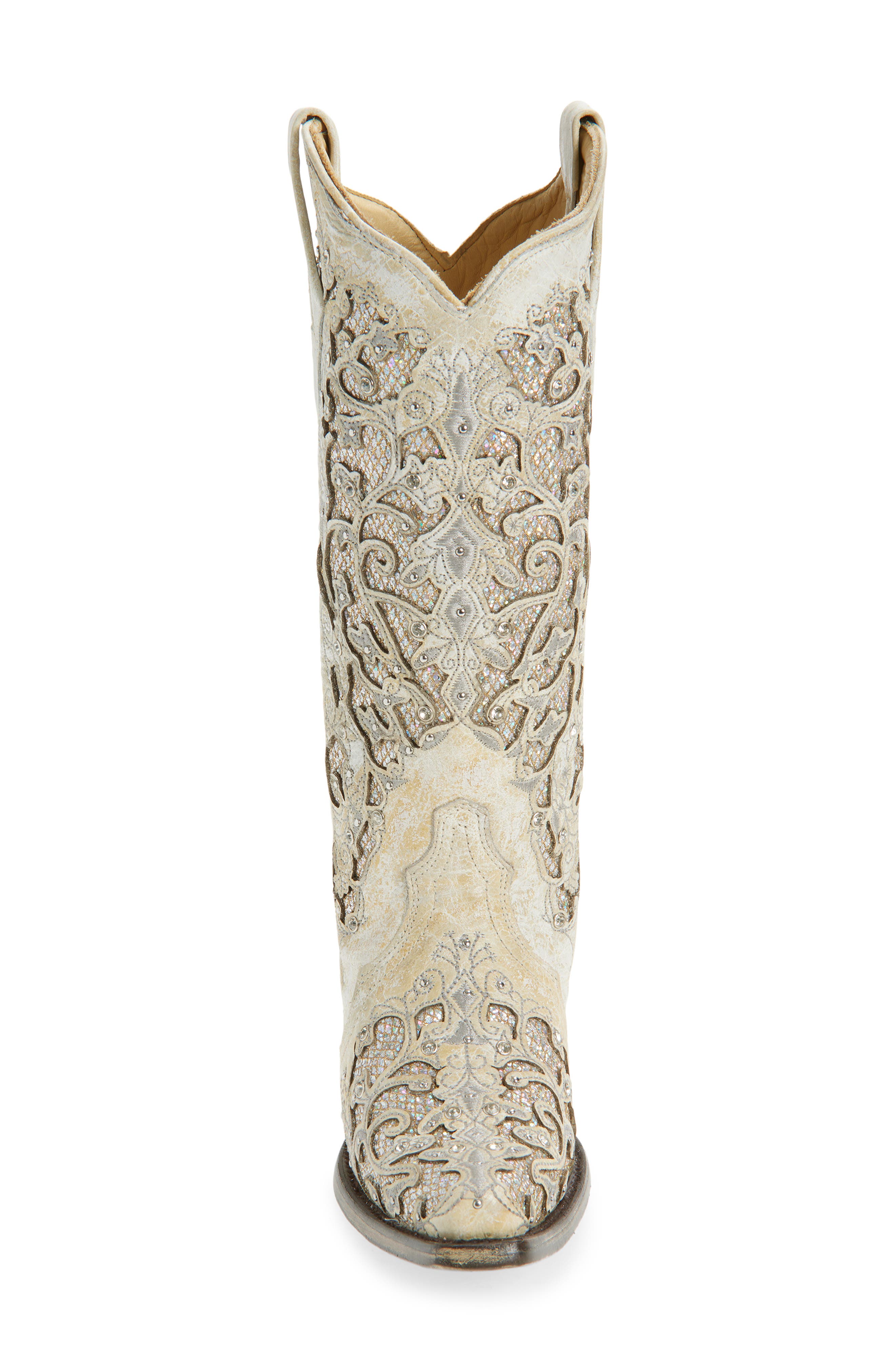 CORRAL Glitter Mid Calf Western Boot, Alternate, color, 