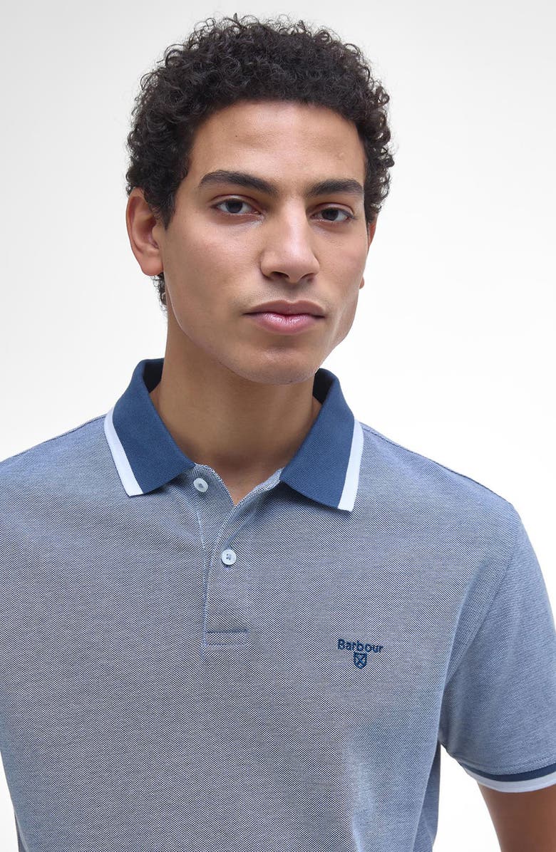 Barbour Barnard Contrast Collar Cotton Piqué Polo, Alternate, color, 