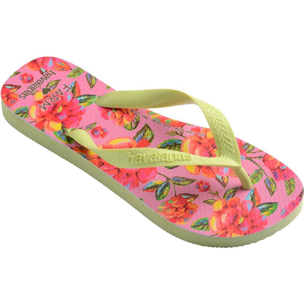 HAVAIANAS HAVAIANAS X FARM RIO NEON FLORAL FLIP FLOP