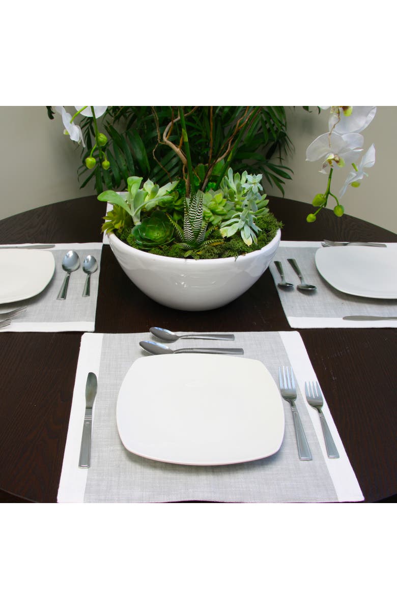 Gibson Home Creston 20-Piece Flatware Set with Tumble Finish, Alternate, color, Metallic Silver