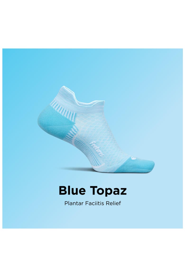 Plantar Fasciitis Relief Sock Light Cushion No Show Tab  Targeted Compression Sock, Alternate, color, Steel Blue