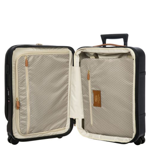 Bric's Bellagio 3.0 21" Carry-on Expandable Spinner W/pocket In Black
