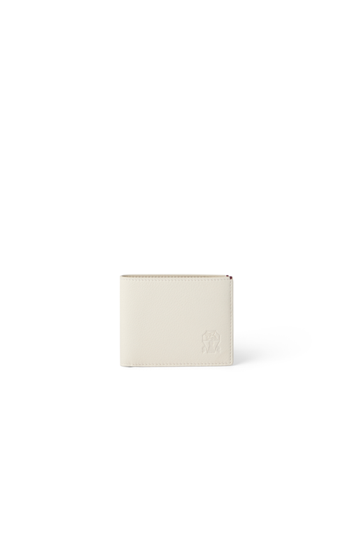 Brunello Cucinelli Calfskin Wallet In Black