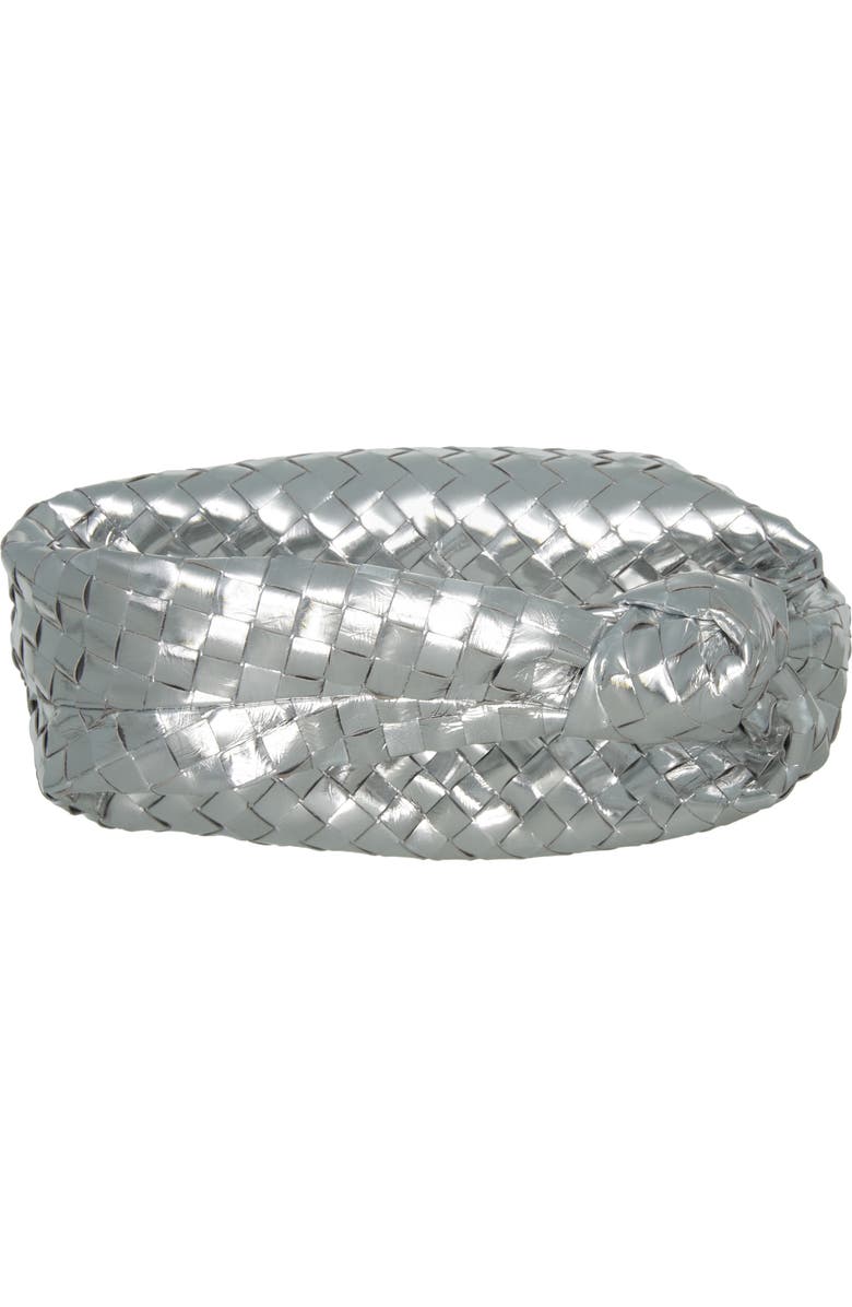 Bottega Veneta Mini Jodie Metallic Leather Top Handle Bag, Alternate, color,