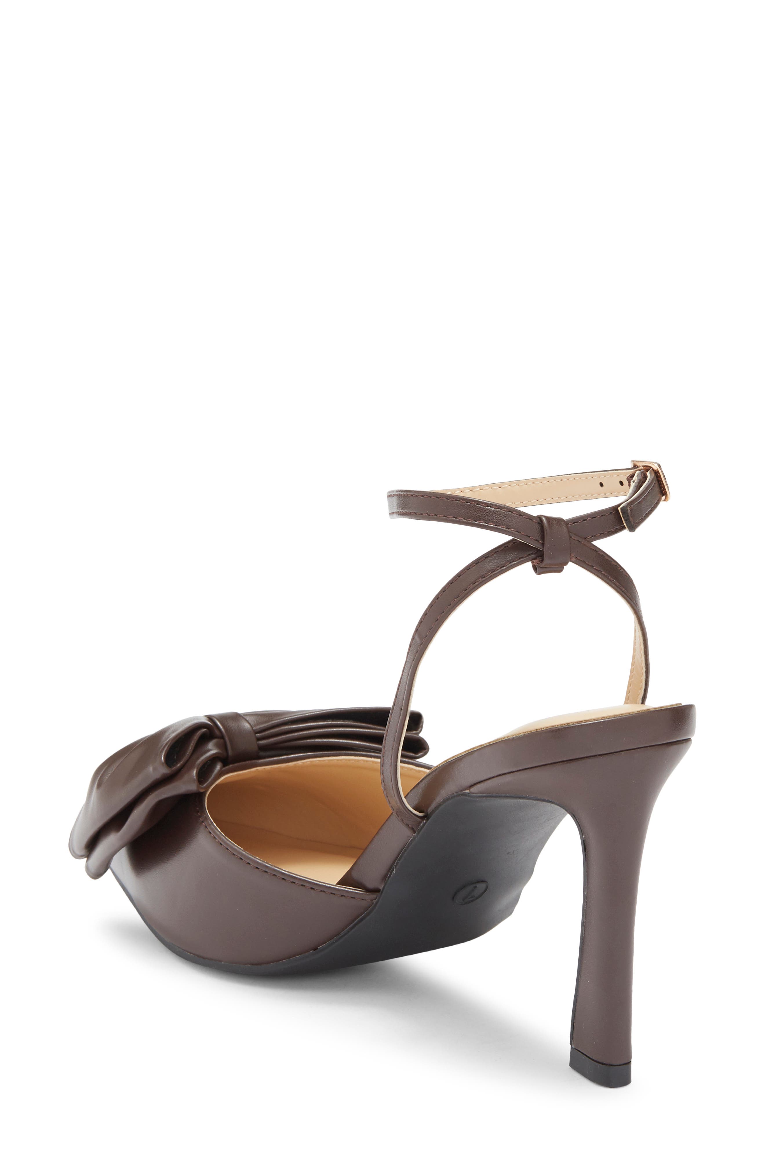 Tate Faux Leather Pump, Alternate, color, BROWN PU