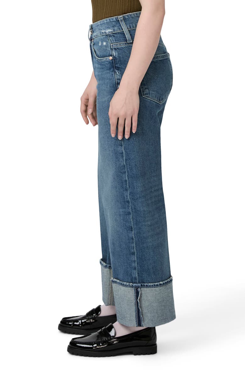 PAIGE Sasha Cuffed High Waist Ankle Wide Leg Jeans, Alternate, color,