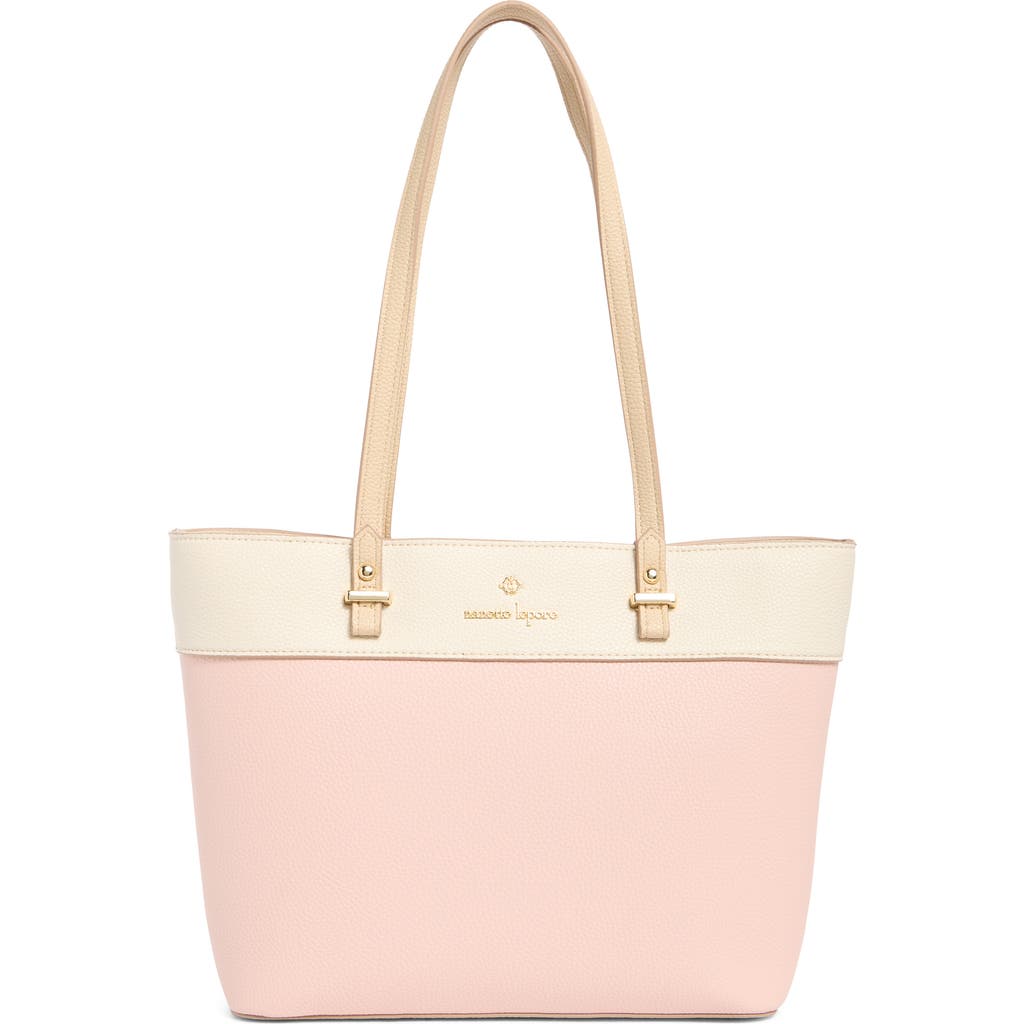 NANETTE LEPORE NANETTE LEPORE SABINE COLORBLOCK TOTE BAG & POUCH
