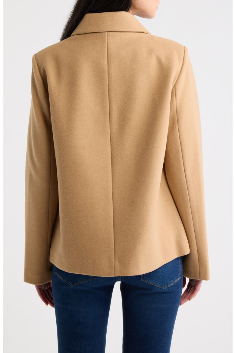 Bow Button Swing Jacket, Alternate, color, CAMEL