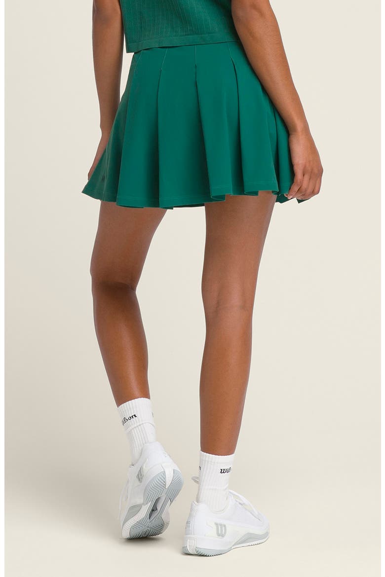 Classic Pleated Tennis Skirt, Alternate, color, FIELD GREEN