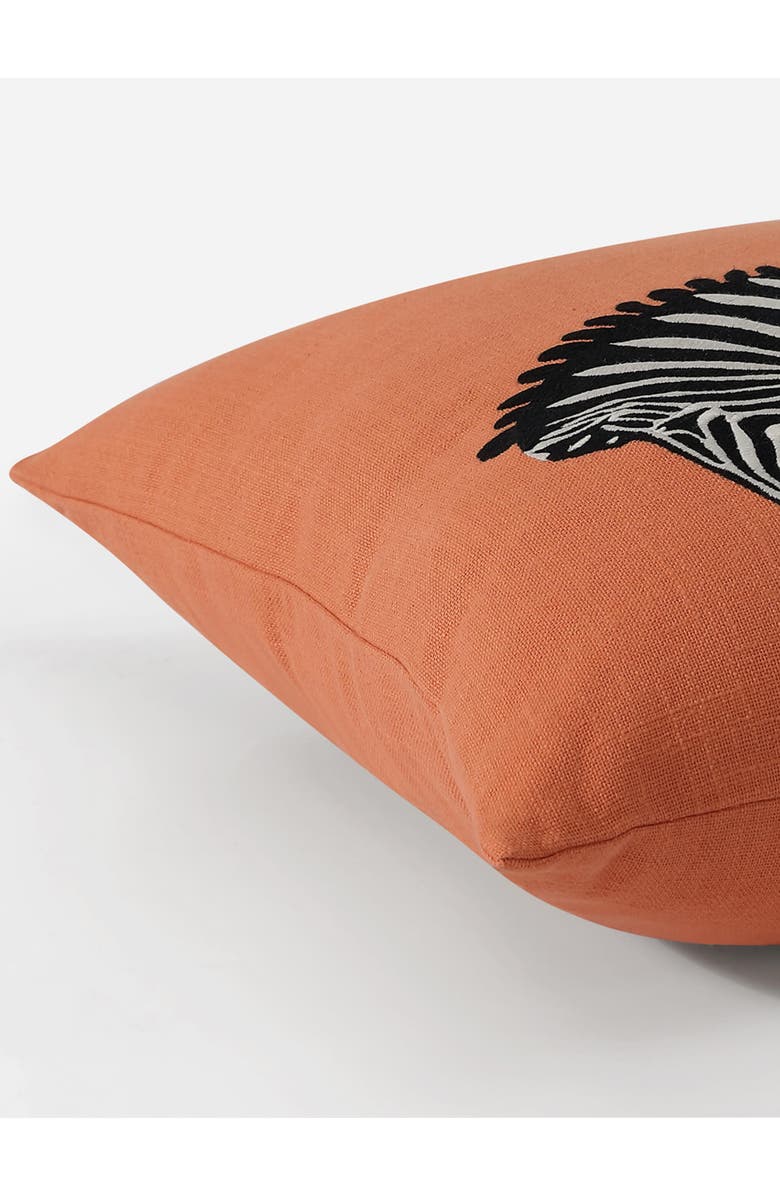 Sunday Citizen Zebra Embroidered Throw Pillow, Alternate, color, 