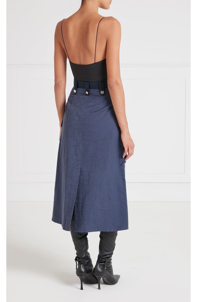 Temperley London Victory Skirt, Alternate, color, Sea Blue