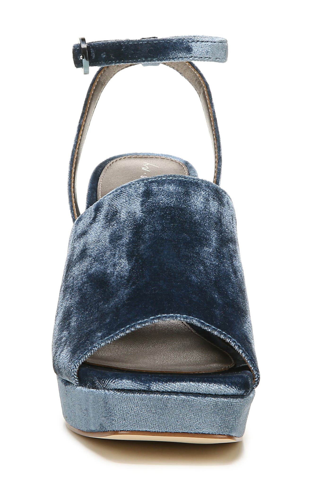 Circus by Sam Edelman Miranda Platform Ankle Strap Sandal, Alternate, color, DEJA BLUE