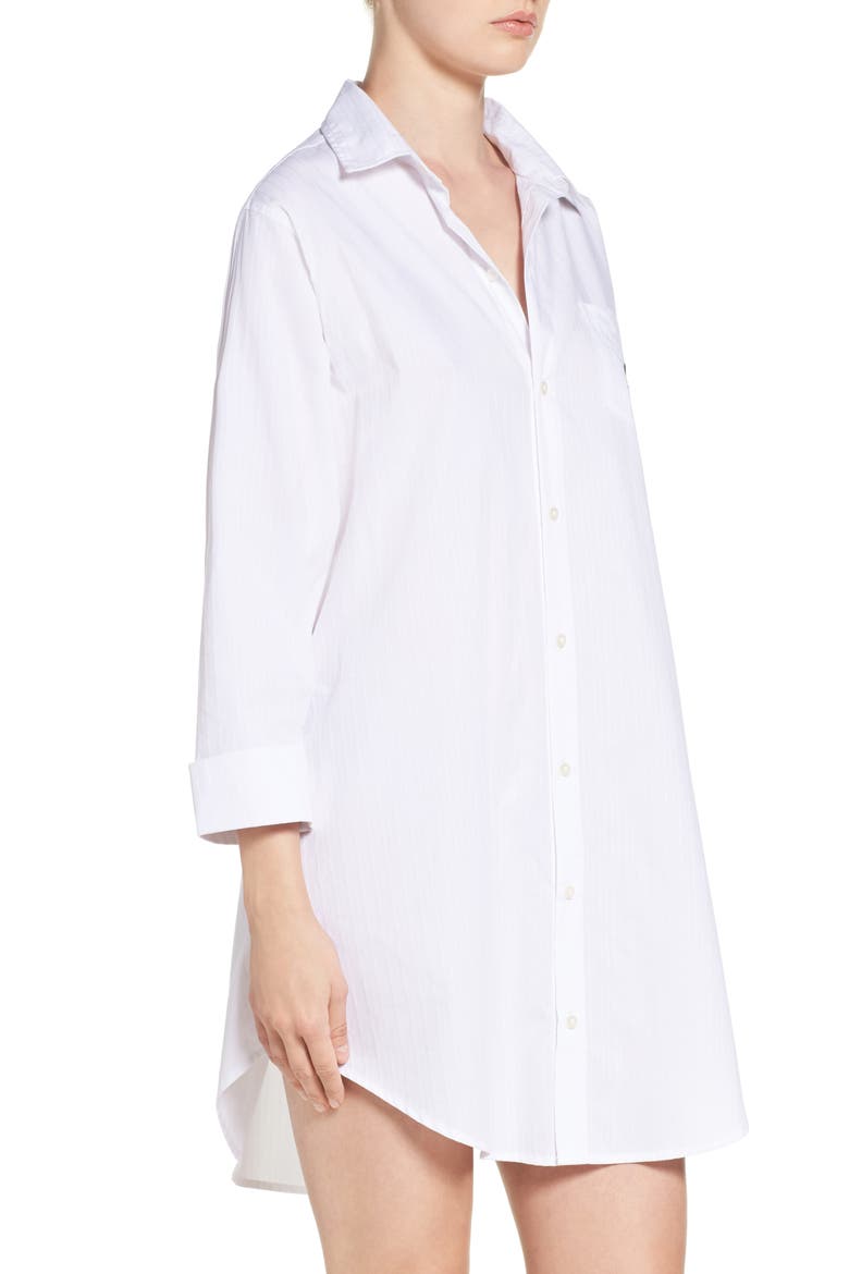 His Sleep Shirt, Alternate, color, WHITE