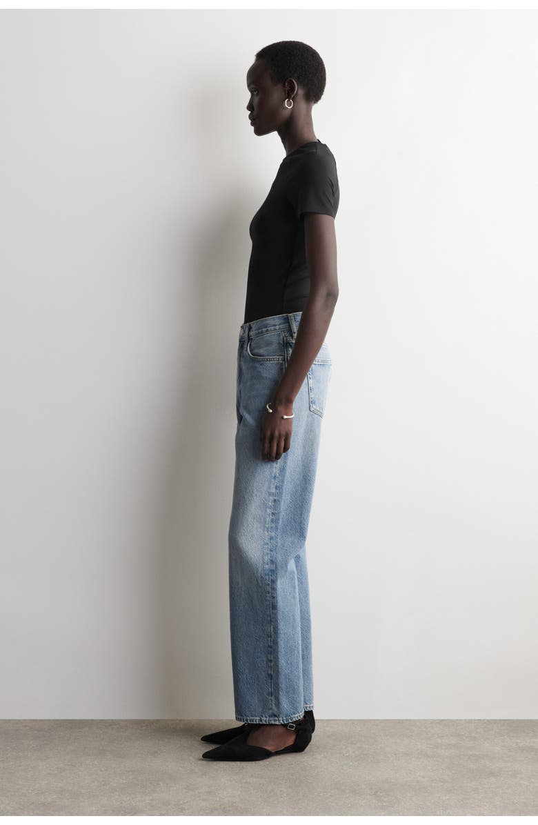 COS Slim-Fit Jersey T-Shirt, Alternate, color, Black