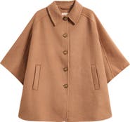 Marine Layer Colette Drape Wool Blend Coat