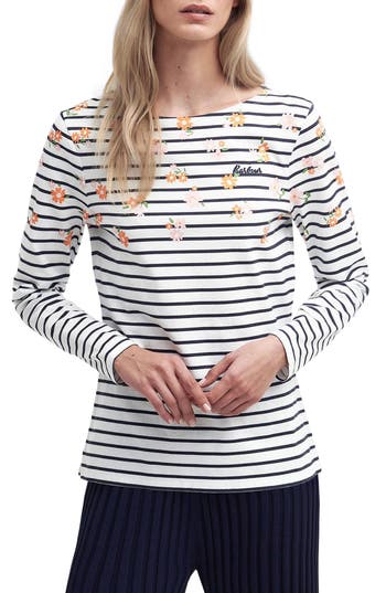 Barbour Bradley Floral Stripe Long Sleeve T-shirt