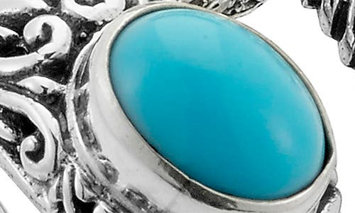 Samuel B. Starfish & Sleeping Beauty Turquoise Bypass Ring In Blue