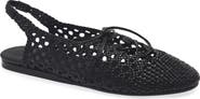 HEREU Sardana Handwoven Leather Lace Up Flat