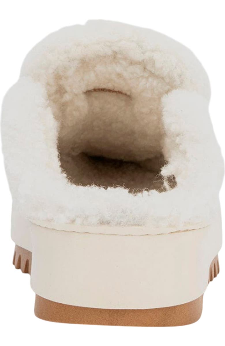 Aquatalia Amata Genuine Shearling Lined Weatherproof Mule, Alternate, color, Ecru