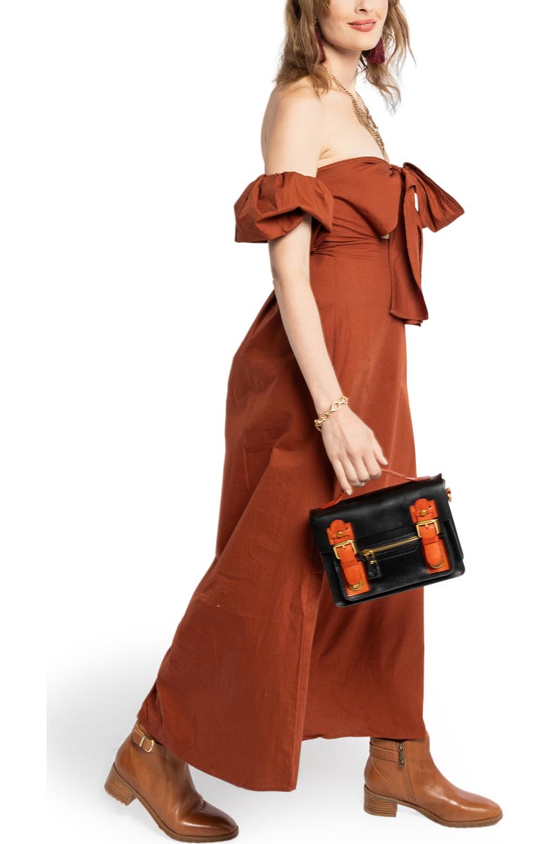 OLD TREND Aster Mini Leather Satchel, Alternate, color, Black