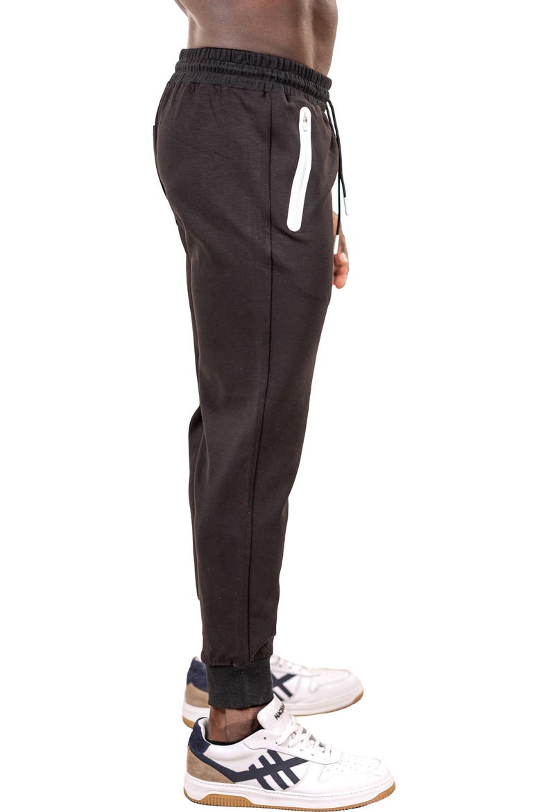 Marthyr Stretch Joggers, Alternate, color, BLACK