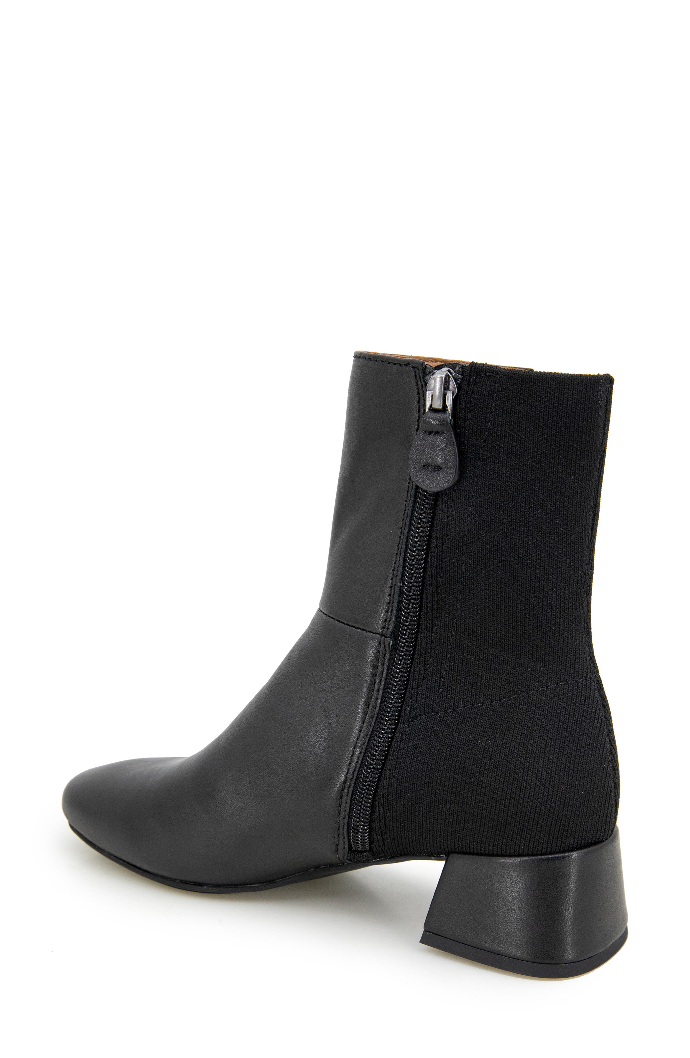 Gentle Souls Eileen Block Heel Bootie, Alternate, color, Black Leather