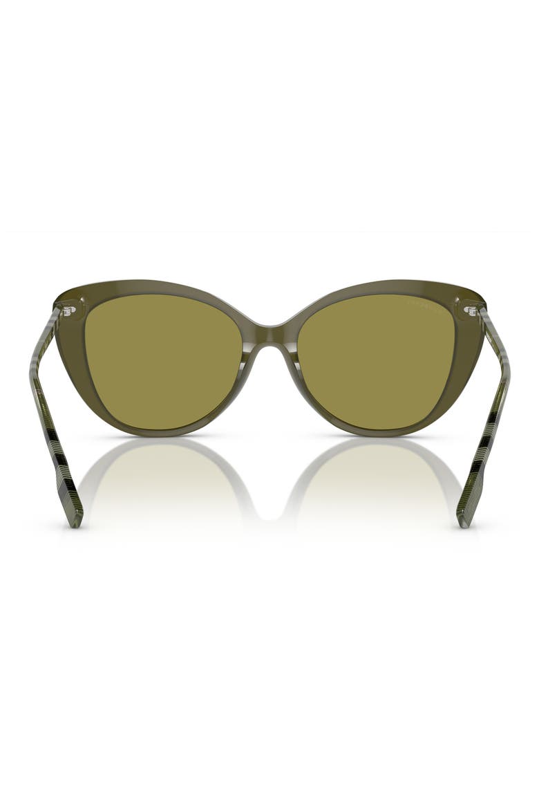 54mm Cat Eye Sunglasses, Alternate, color, GREEN