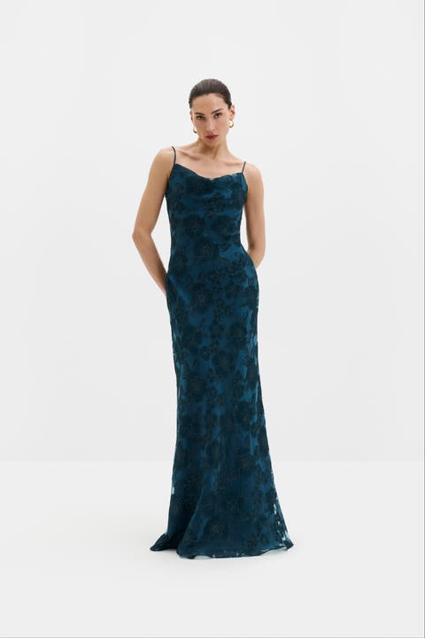 Sorelle Lace Slip Maxi Dress