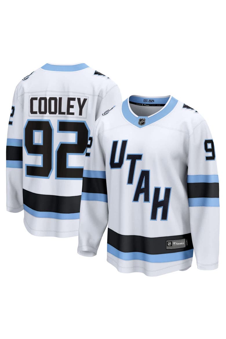 Men's Fanatics Logan Cooley White Utah Mammoth Away Breakaway Player Jersey, Main, color, White