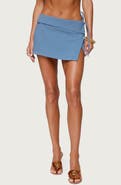EDIKTED Selena Asymmetric Wrap Miniskirt