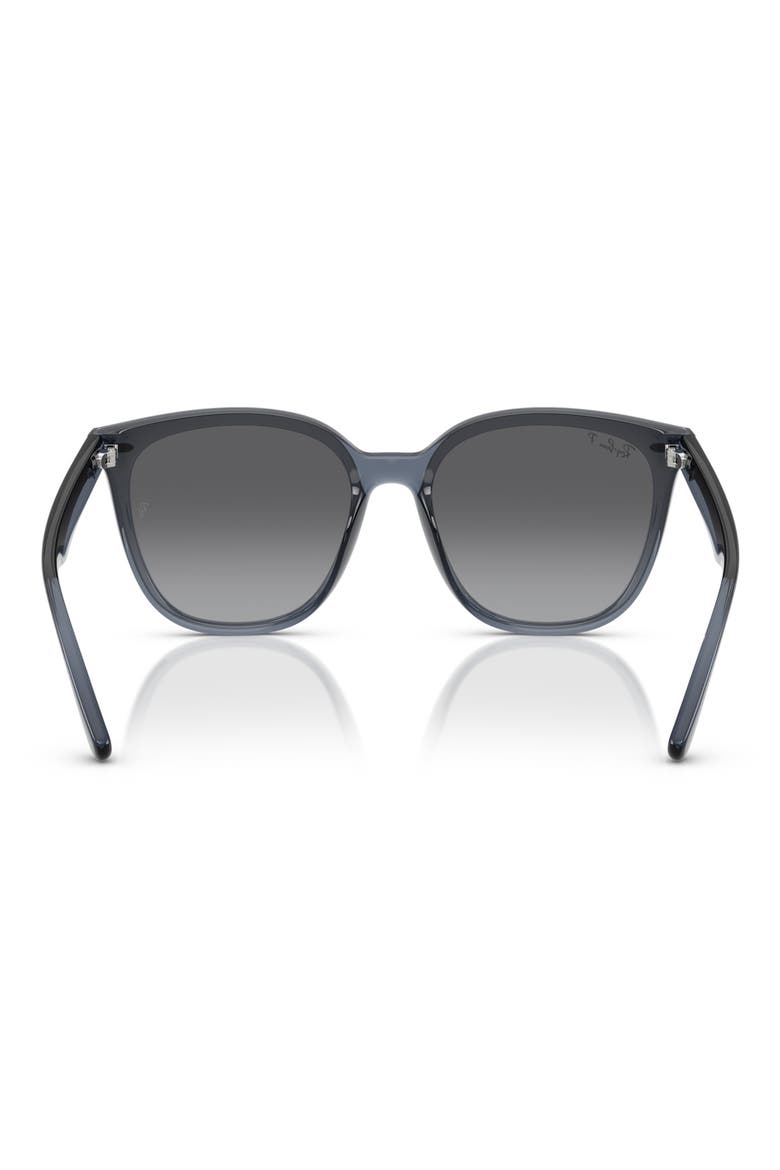 66mm Polarized Oversize Irregular Sunglasses, Alternate, color, DARK BLUE GREY POLAR