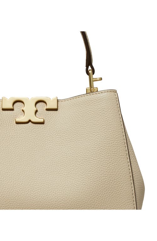 Tory Burch Mini Eleanor Soft Leather Satchel In Gray