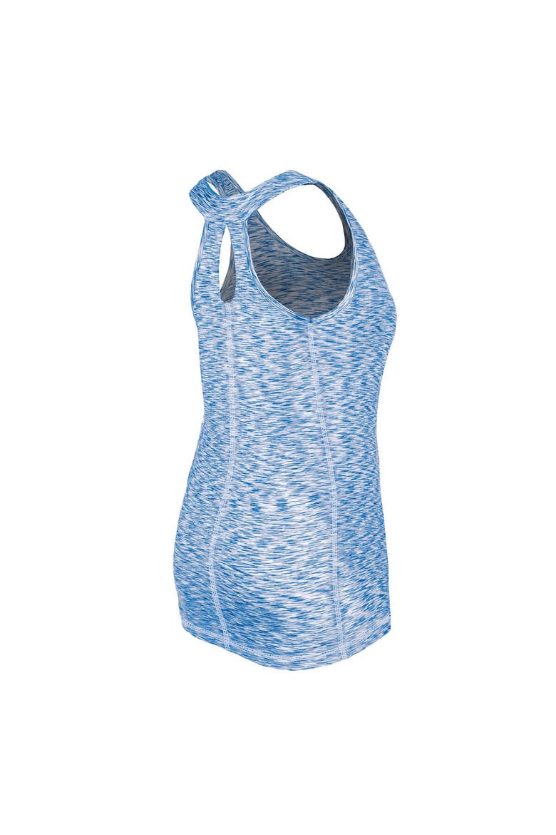 Women's New Era Royal Chicago Cubs Space Dye Keyhole Back Tank Top, Alternate, color, Royal