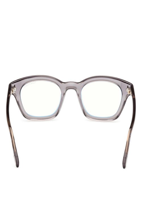 Tom Ford 49mm Square Blue Light Blocking Optical Glasses