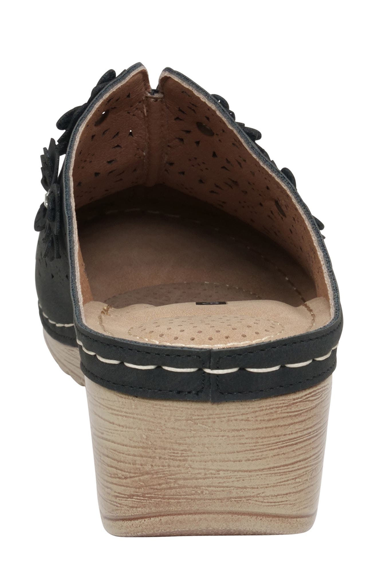 GOOD CHOICE NEW YORK Krista Flower Cutout Wedge Mule, Alternate, color, 