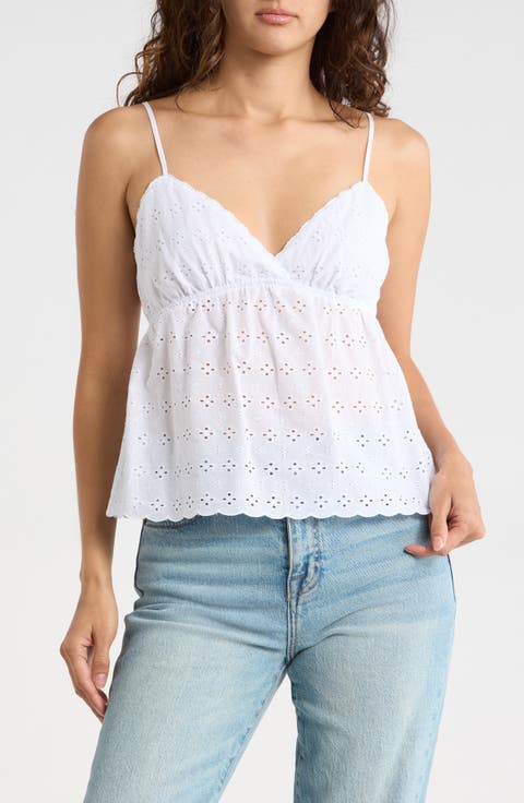 Eyelet Babydoll Cotton Camisole