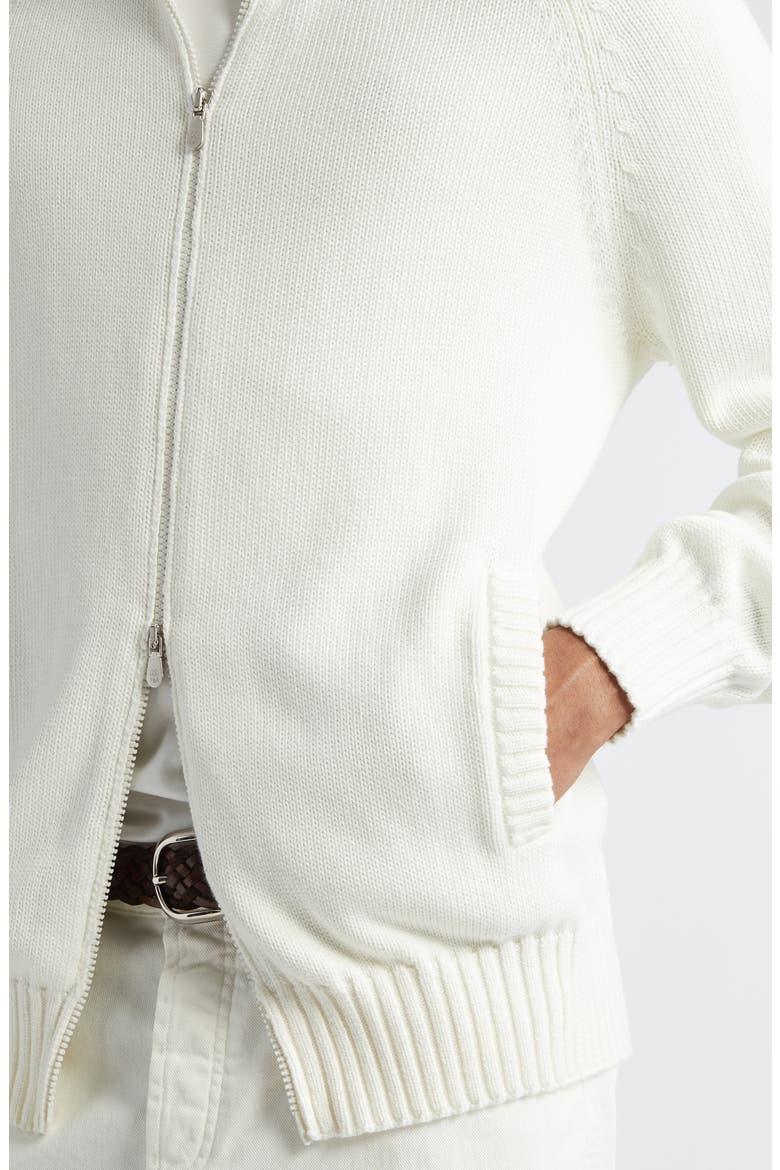 Cotton Zip Cardigan, Alternate, color, PANAMA