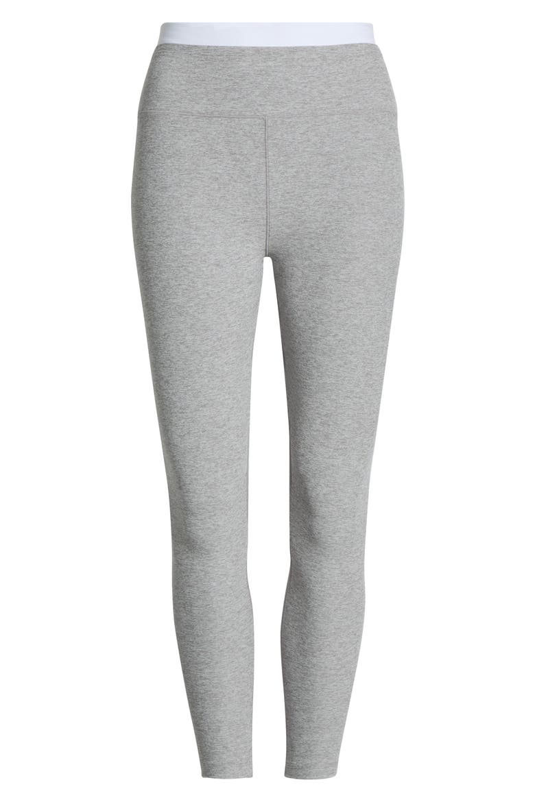 Space Dye High Waist Midi Leggings, Alternate, color, SILVER MIST