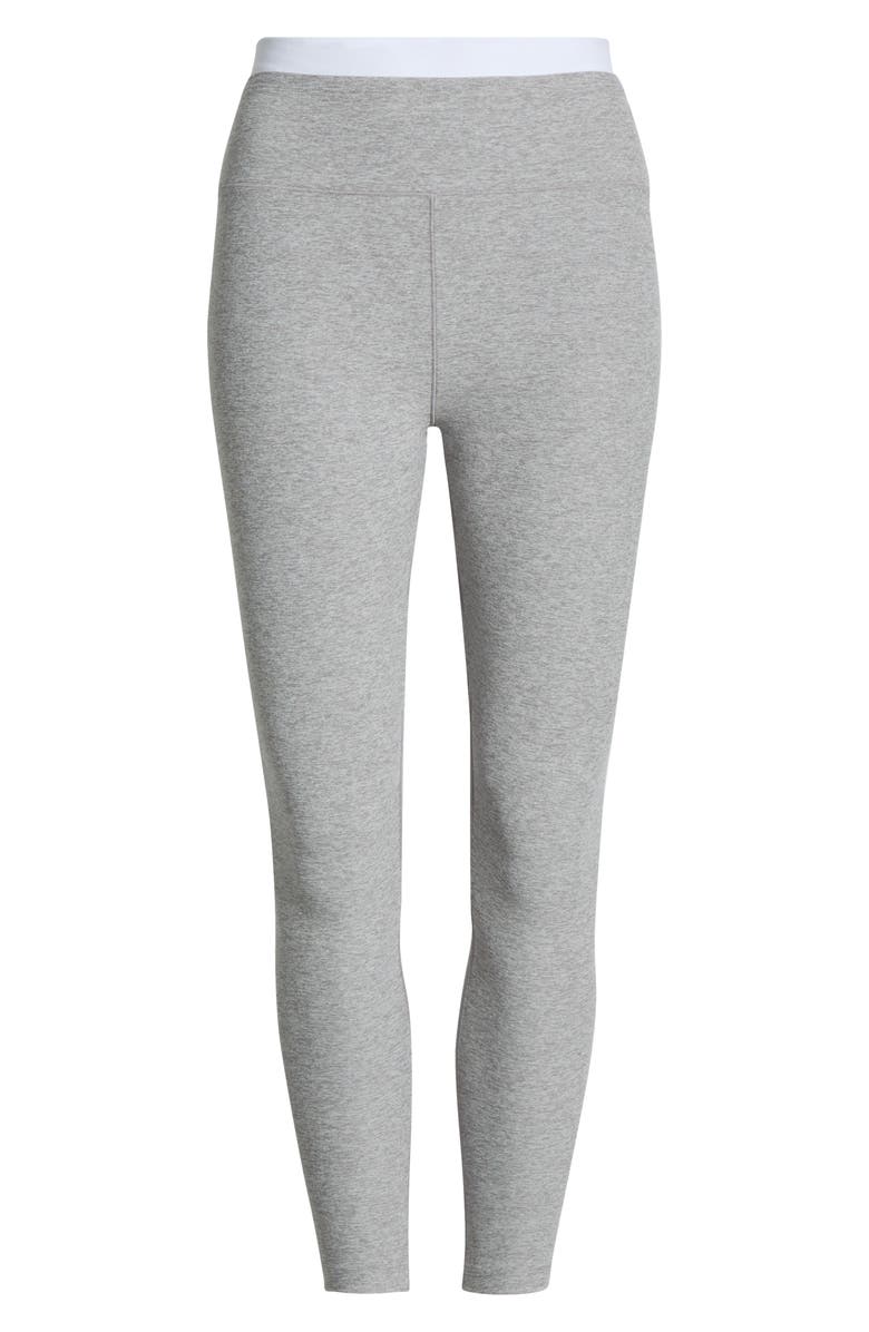 Beyond Yoga Space Dye High Waist Midi Leggings, Alternate, color, Silver Mist