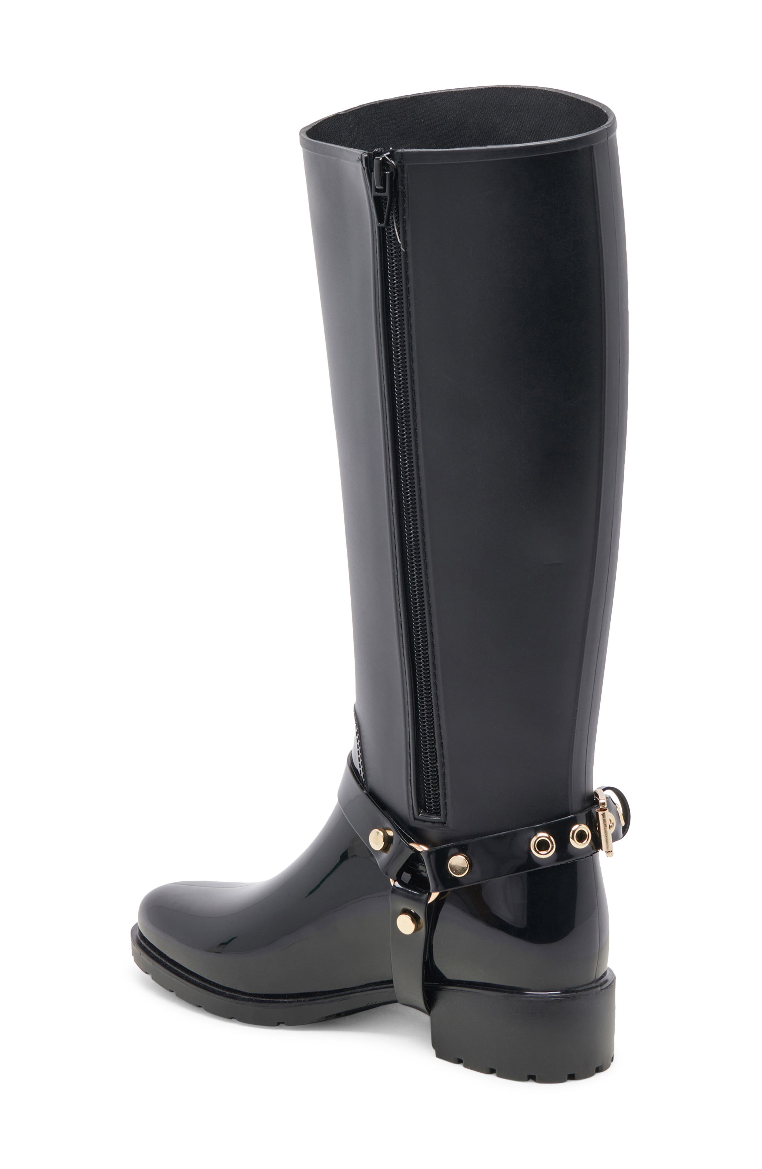Dolce Vita Cloudy H₂O Waterproof Knee High Boot, Alternate, color, Midnight Patent Stel