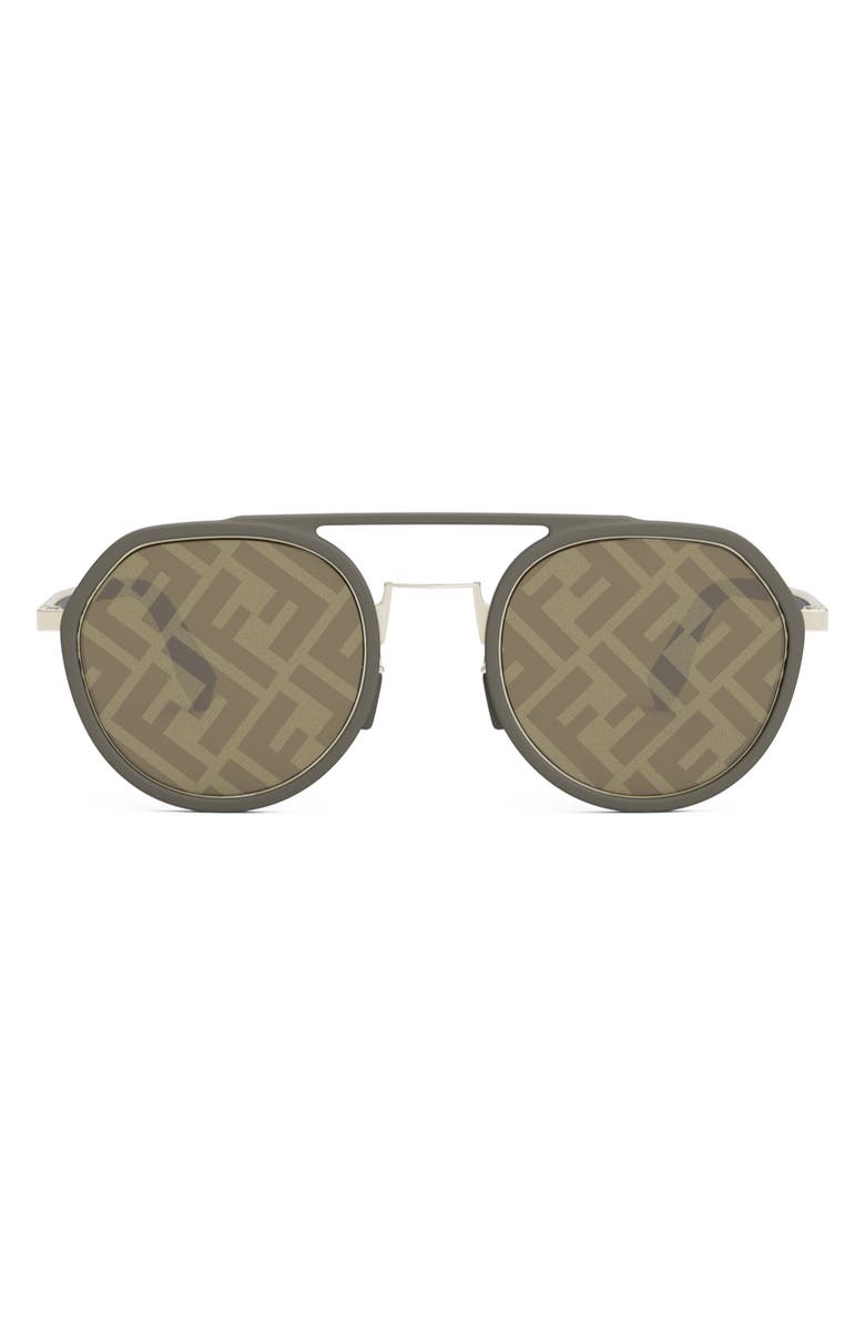 Fendi 'Fendi Light 51mm Round Sunglasses, Main, color, 