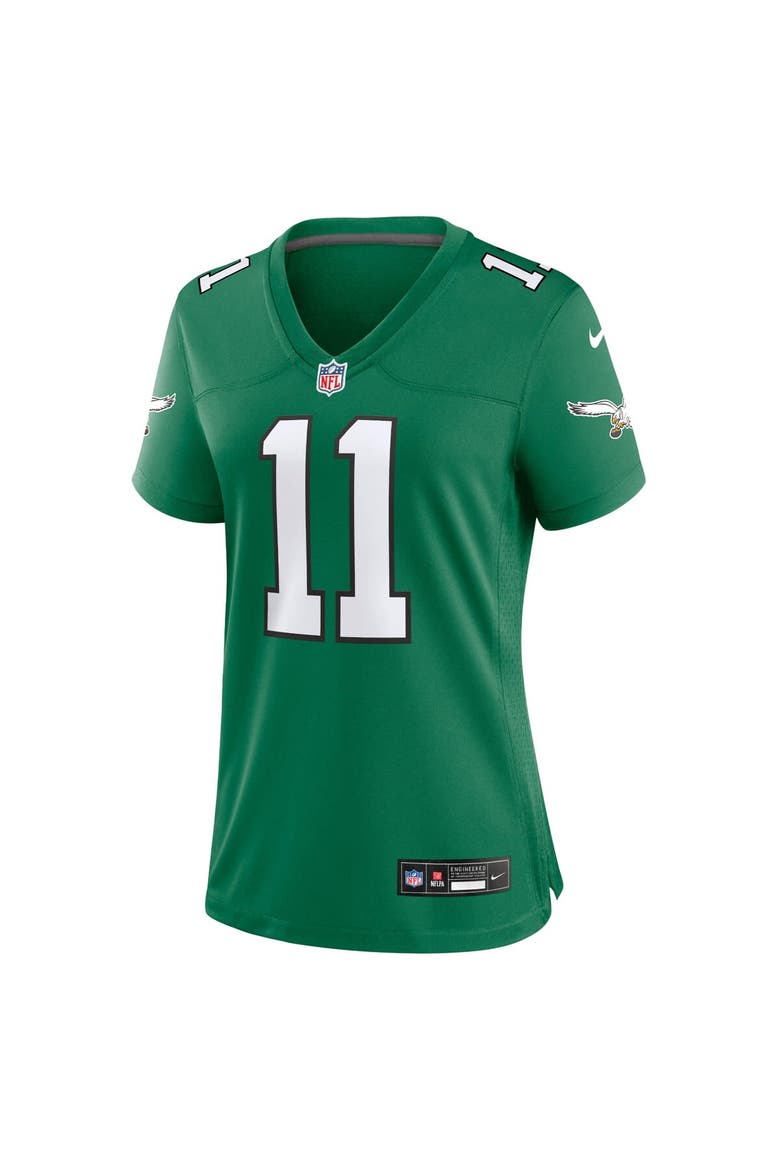 Women's Nike A.J. Brown Kelly Green Philadelphia Eagles Player Jersey, Alternate, color, Kelly Green